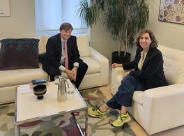 Reunión de la directora de Casa Árabe con el embajador de España en Libia