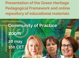 Presentación del marco pedagógico y del repositorio educativo del proyecto Green Heritage