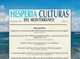 Argelia, protagonista del último número de la revista Hesperia 