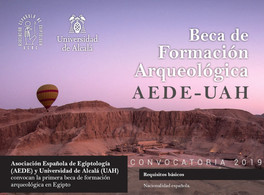 I Beca de Formación Arqueológica AEDE-UAH en Egipto 