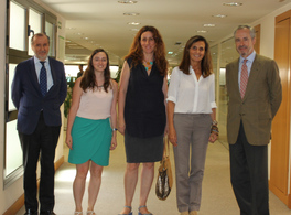 El director general de Casa Árabe, Pedro Martínez-Avial, se reúne con la presidenta de CEOE Internacional, Marta Blanco 