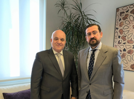 Visita del Embajador de la Liga Árabe al director de Casa Árabe 