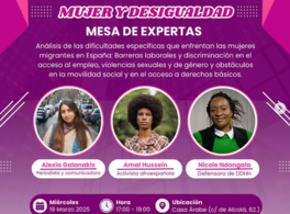 Convivencia intercultural: un reto en positivo. Mujer y desigualdad 