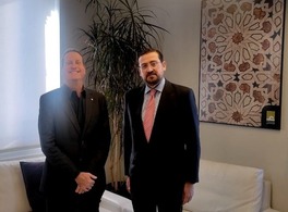 Reunión con el director general de la Fundación Anna Lindh 