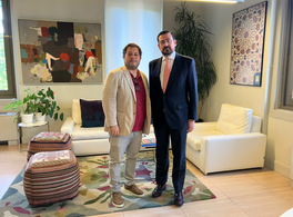 El director de Agenda Pública visita Casa Árabe 