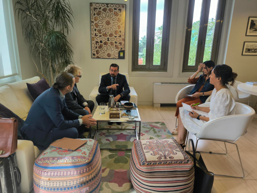 Responsables de Tecniberia visitan Casa Árabe en Madrid