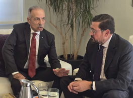 Reunión entre el director general de Casa Árabe y el Embajador de Palestina en España