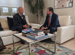 Encuentro con el presidente del Parlamento de Escritores del Mediterráneo 