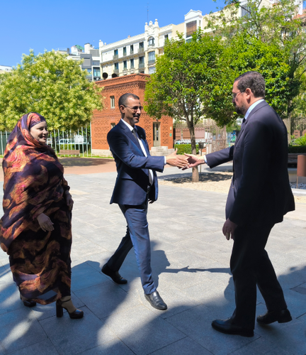Visita del ministro de Cultura de Mauritania a Casa Árabe
