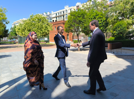 Visita del ministro de Cultura de Mauritania a Casa Árabe