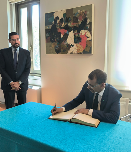 Visita del ministro de Cultura de Mauritania a Casa Árabe