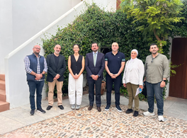 Visita de responsables de la Fundación Hariri y el Ayuntamiento de Saida (Sidón, Líbano) a Casa Árabe en Córdoba 