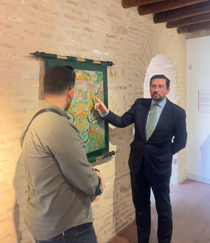 Visita de responsables de la Fundación Hariri y el Ayuntamiento de Saida (Sidón, Líbano) a Casa Árabe en Córdoba